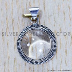 Crystal 925 Sterling Silver Pendant (SJWP-495)