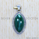 Malachite 925 Sterling Silver Pendant (SJWP-498)