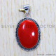 Coral 925 Sterling Silver Pendant (SJWP-512) Coral 925 Sterling Silver Pendant (SJWP-512)