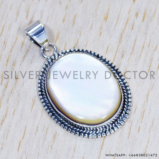 Mother Of Pearl 925 Sterling Silver Pendant (SJWP-515) Mother Of Pearl 925 Sterling Silver Pendant (SJWP-515)