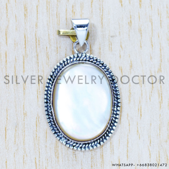 Mother Of Pearl 925 Sterling Silver Pendant (SJWP-515) Mother Of Pearl 925 Sterling Silver Pendant (SJWP-515)