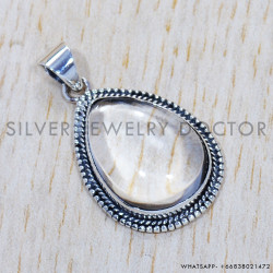 Crystal 925 Sterling Silver Pendant (SJWP-518) Crystal 925 Sterling Silver Pendant (SJWP-518)