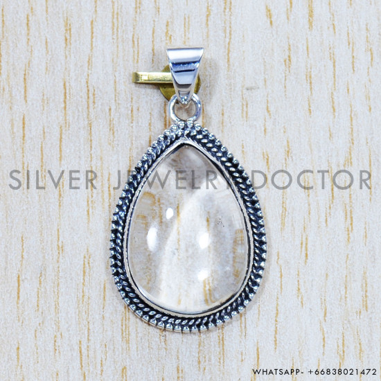 Crystal 925 Sterling Silver Pendant (SJWP-518) Crystal 925 Sterling Silver Pendant (SJWP-518)