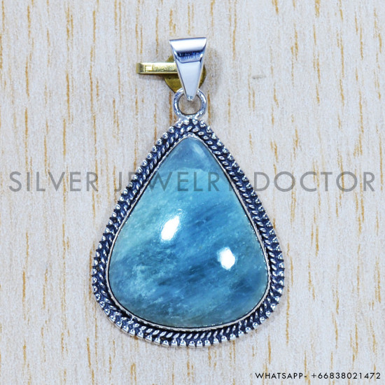Aquamarine 925 Sterling Silver Pendant (SJWP-521) Aquamarine 925 Sterling Silver Pendant (SJWP-521)