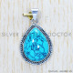 Turquoise 925 Sterling Silver Pendant (SJWP-529) Turquoise 925 Sterling Silver Pendant (SJWP-529)
