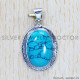 Turquoise 925 Sterling Silver Pendant (SJWP-533) Turquoise 925 Sterling Silver Pendant (SJWP-533)