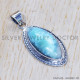 Larimar 925 Sterling Silver Pendant (SJWP-544) Larimar 925 Sterling Silver Pendant (SJWP-544)