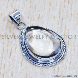 Crystal 925 Sterling Silver Pendant (SJWP-547) Crystal 925 Sterling Silver Pendant (SJWP-547)