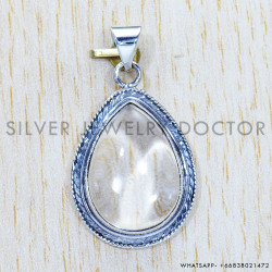 Crystal 925 Sterling Silver Pendant (SJWP-547)