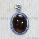 Smoky Quartz 925 Sterling Silver Pendant (SJWP-549) Smoky Quartz 925 Sterling Silver Pendant (SJWP-549)