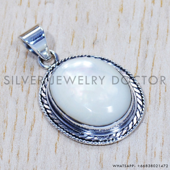 Mother Of Pearl 925 Sterling Silver Pendant (SJWP-553) Mother Of Pearl 925 Sterling Silver Pendant (SJWP-553)