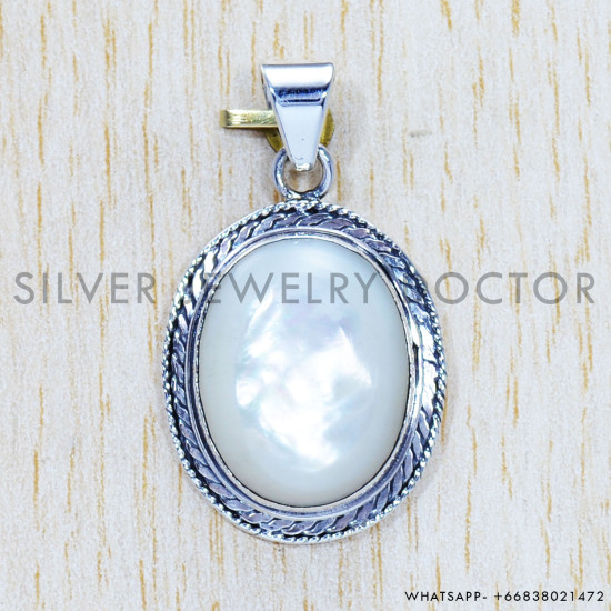 Mother Of Pearl 925 Sterling Silver Pendant (SJWP-553) Mother Of Pearl 925 Sterling Silver Pendant (SJWP-553)
