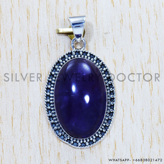 Amethyst 925 Sterling Silver Pendant (SJWP-563) Amethyst 925 Sterling Silver Pendant (SJWP-563)
