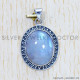 Rainbow Moonstone 925 Sterling Silver Pendant (SJWP-564) Rainbow Moonstone 925 Sterling Silver Pendant (SJWP-564)