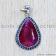 Ruby 925 Sterling Silver Pendant (SJWP-566) Ruby 925 Sterling Silver Pendant (SJWP-566)
