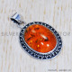 Amber 925 Sterling Silver Pendant (SJWP-567)