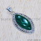 Malachite 925 Sterling Silver Pendant (SJWP-569) Malachite 925 Sterling Silver Pendant (SJWP-569)