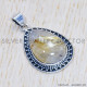 Golden Rutile 925 Sterling Silver Pendant (SJWP-571) Golden Rutile 925 Sterling Silver Pendant (SJWP-571)