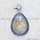 Golden Rutile 925 Sterling Silver Pendant (SJWP-571) Golden Rutile 925 Sterling Silver Pendant (SJWP-571)