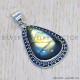 Labradorite 925 Sterling Silver Pendant (SJWP-574) Labradorite 925 Sterling Silver Pendant (SJWP-574)