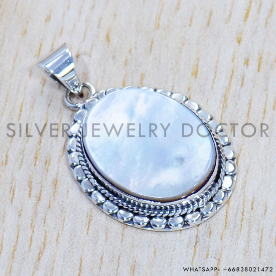 Mother Of Pearl 925 Sterling Silver Pendant (SJWP-578) Mother Of Pearl 925 Sterling Silver Pendant (SJWP-578)