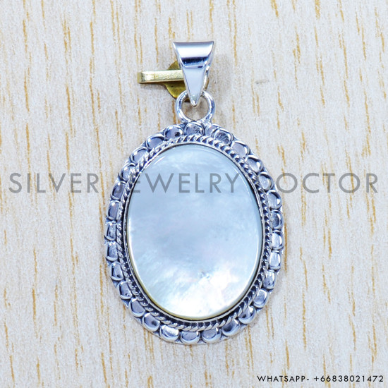 Mother Of Pearl 925 Sterling Silver Pendant (SJWP-578) Mother Of Pearl 925 Sterling Silver Pendant (SJWP-578)