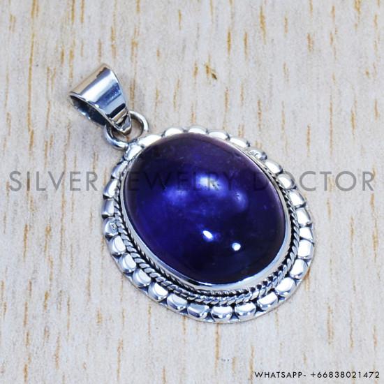 Amethyst 925 Sterling Silver Pendant (SJWP-593) Amethyst 925 Sterling Silver Pendant (SJWP-593)
