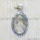 Golden Rutile 925 Sterling Silver Pendant (SJWP-598) Golden Rutile 925 Sterling Silver Pendant (SJWP-598)