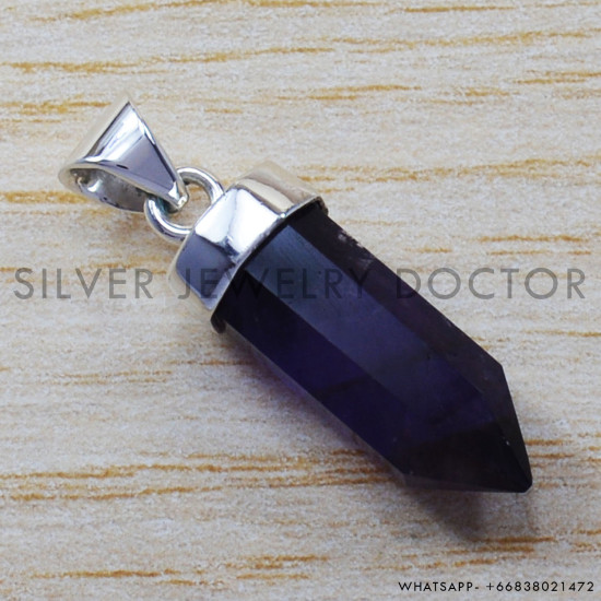 Amethyst 925 Sterling Silver Pendant (SJWP-60) Amethyst 925 Sterling Silver Pendant (SJWP-60)