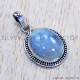 Rainbow Moonstone 925 Sterling Silver Pendant (SJWP-606) Rainbow Moonstone 925 Sterling Silver Pendant (SJWP-606)