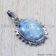 Rainbow Moonstone 925 Sterling Silver Pendant (SJWP-608) Rainbow Moonstone 925 Sterling Silver Pendant (SJWP-608)