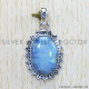 Rainbow Moonstone 925 Sterling Silver Pendant (SJWP-608) Rainbow Moonstone 925 Sterling Silver Pendant (SJWP-608)