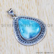 Larimar 925 Sterling Silver Pendant (SJWP-618) Larimar 925 Sterling Silver Pendant (SJWP-618)