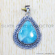 Larimar 925 Sterling Silver Pendant (SJWP-618) Larimar 925 Sterling Silver Pendant (SJWP-618)