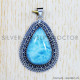 Larimar 925 Sterling Silver Pendant (SJWP-619) Larimar 925 Sterling Silver Pendant (SJWP-619)