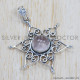 Rose Quartz 925 Sterling Silver Pendant (SJWP-630) Rose Quartz 925 Sterling Silver Pendant (SJWP-630)