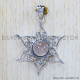 Rose Quartz 925 Sterling Silver Pendant (SJWP-630) Rose Quartz 925 Sterling Silver Pendant (SJWP-630)