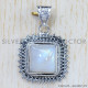 Rainbow Moonstone 925 Sterling Silver Pendant (SJWP-631) Rainbow Moonstone 925 Sterling Silver Pendant (SJWP-631)