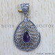 Amethyst 925 Sterling Silver Pendant (SJWP-636) Amethyst 925 Sterling Silver Pendant (SJWP-636)