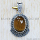 Tiger Eye 925 Sterling Silver Pendant (SJWP-638) Tiger Eye 925 Sterling Silver Pendant (SJWP-638)
