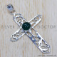Green Onyx 925 Sterling Silver Pendant (SJWP-640) Green Onyx 925 Sterling Silver Pendant (SJWP-640)