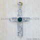 Green Onyx 925 Sterling Silver Pendant (SJWP-640) Green Onyx 925 Sterling Silver Pendant (SJWP-640)