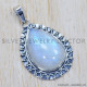 Rainbow Moonstone 925 Sterling Silver Pendant (SJWP-646) Rainbow Moonstone 925 Sterling Silver Pendant (SJWP-646)
