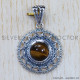 Tiger Eye 925 Sterling Silver Pendant (SJWP-647) Tiger Eye 925 Sterling Silver Pendant (SJWP-647)