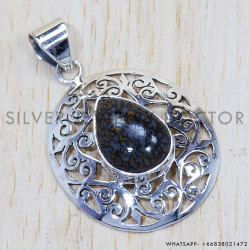Jasper 925 Sterling Silver Pendant (SJWP-648) Jasper 925 Sterling Silver Pendant (SJWP-648)