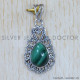 Malachite 925 Sterling Silver Pendant (SJWP-652) Malachite 925 Sterling Silver Pendant (SJWP-652)