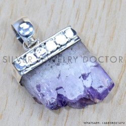 Druzy 925 Sterling Silver Pendant (SJWP-653) Druzy 925 Sterling Silver Pendant (SJWP-653)