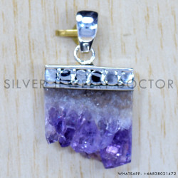 Druzy 925 Sterling Silver Pendant (SJWP-653)