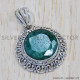 Emerald 925 Sterling Silver Pendant (SJWP-656) Emerald 925 Sterling Silver Pendant (SJWP-656)