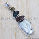 Multi Gemstone 925 Sterling Silver Pendant (SJWP-661) Multi Gemstone 925 Sterling Silver Pendant (SJWP-661)